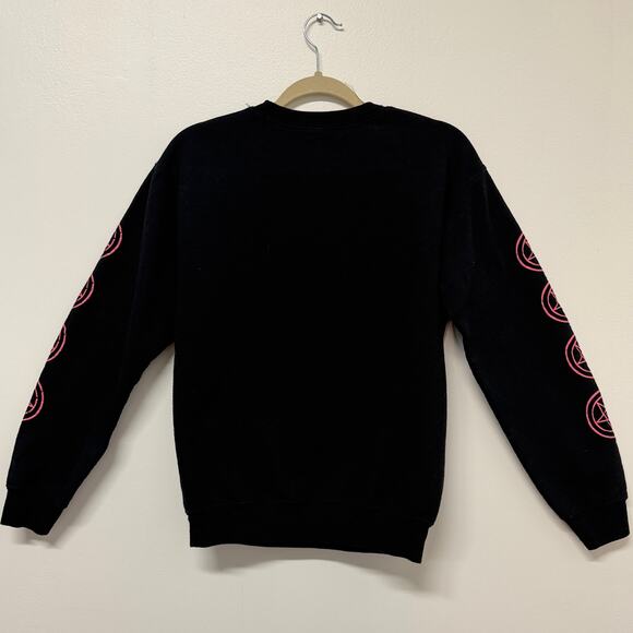 NekoMancer Cat Crewneck – Graphic Goth Sweatshirt – Size Small - Picture 4 of 6